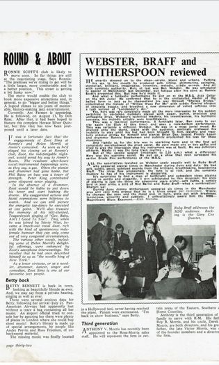 CRESCENDO Jazz Magazine (August 1965)