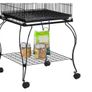 Classic Bird Cage with Outdoor Seat Large Side Door Bird Cage with Stand 145 cm High  for Turtle Pigeons, Cockatiels, Parrots, Parakeets. Image 9