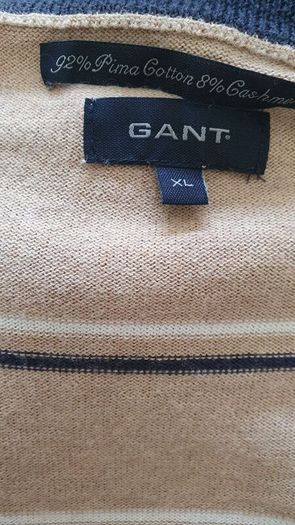 gant pima cashmere jumper size xl sand in fab condition