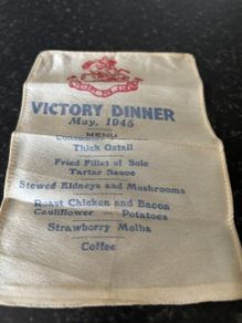 1945 Victory Dinner Menu
