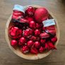 43 Red Christmas baubles Image 2