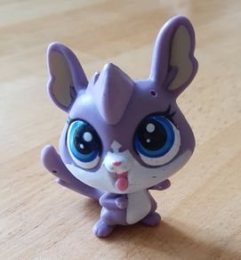 Littlest Pet Shop - Cute Purple Chinchilla - Bobble Head - See Pics