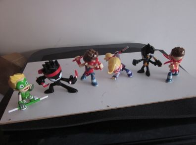 Ninja Kidz TV  Mystery Figures X6