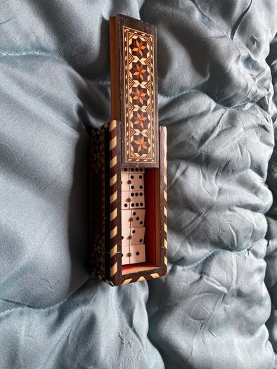 antique mini domino set