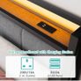 Double Bed Frame, 4FT6 Bed Frame Ergonomics Double with Charging Station and LED Lights Image 6