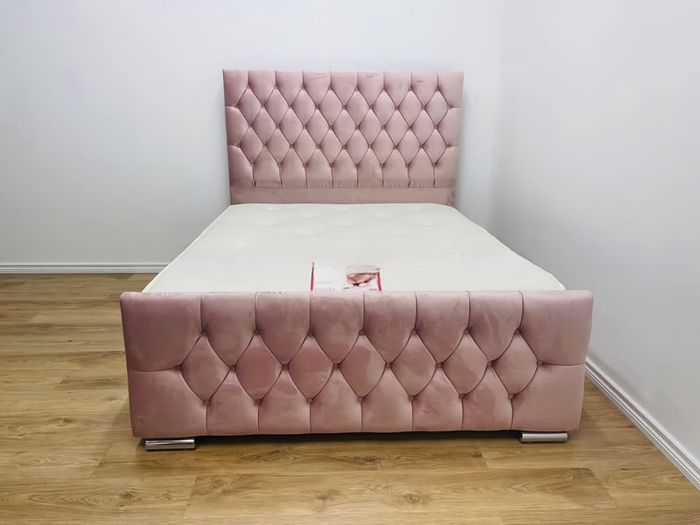 Double & King Size Bed Frame With Mattress Opt