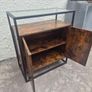 Industrial Style Sideboard with Glass Top Image 4