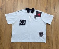 Fred Perry Ladies Cropped Polo Shirt Size UK10