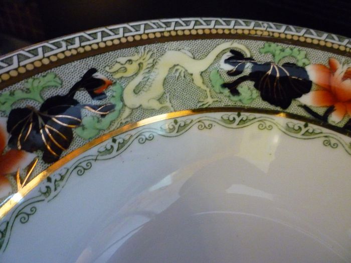 Myott Lotus Bowl Antique Circa 1920's Immaculate Large