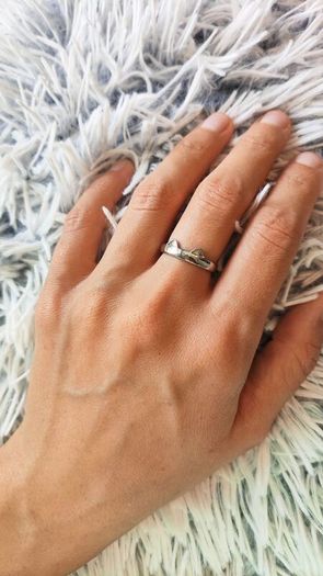 Cat Ears Silver Ring