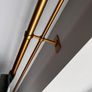 West Elm Oversized Brass Double Curtain Pole Image 3