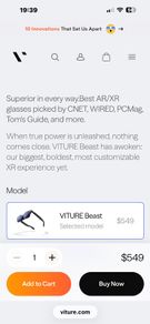 Virture Beast XR glasses