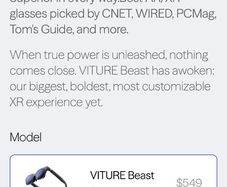 Virture Beast XR glasses