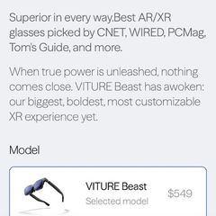Virture Beast XR glasses