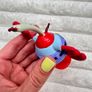 Spongebob Squarepants 2011 Viacom Mr Krabs cake topper approx. 9 cm. Used Please see photos Image 10