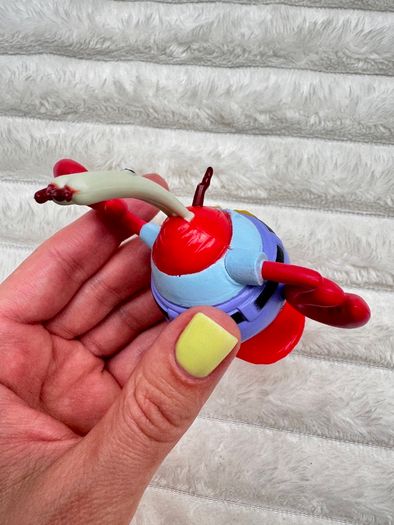 Spongebob Squarepants 2011 Viacom Mr Krabs cake topper approx. 9 cm. Used Please see photos