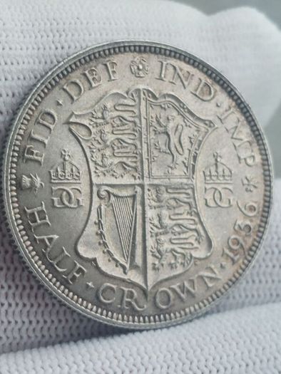 1936 silver halfcrown