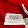Zara Red Oversized V Neck Jumper  Size Large Image 8