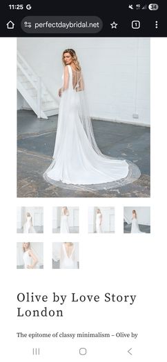 Love Story Bride - Olive Wedding Dress Cape