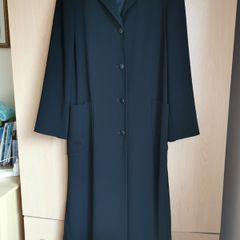 NEW - Max Mara 100% Wool Black Long Coat UK 12