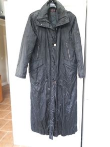 Carla Degen Black Long Coat 14 UK (It46