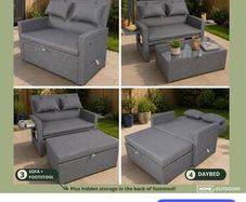 Sicily Garden Recliner Set - 1 Set  4 Ways