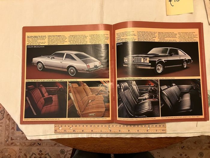 American car brochures. 1950s, 1960s and 1980s