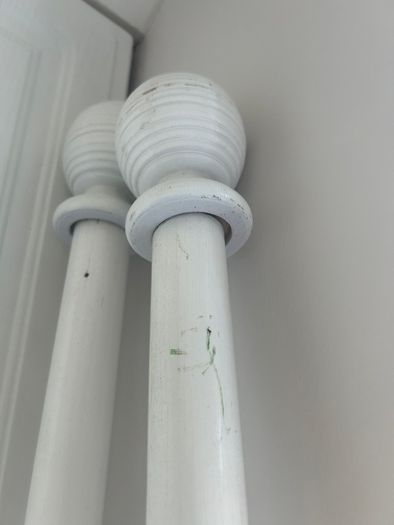 2 curtain poles