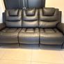 Black leather electric recliner sofa - Emily 3 seater Harvey Norman Image 2
