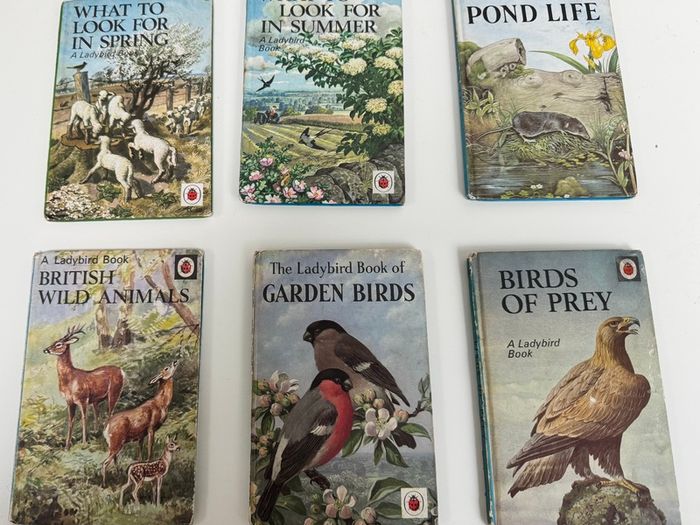 Collection of 6 vintage Ladybird nature books