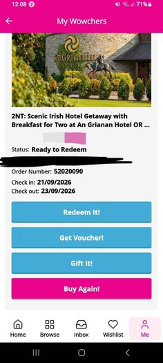 Hotel Donegal 2 Night B&B 2-23 September