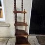 Vintage 5 Tier Wooden Corner Shelf Image 10