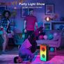 Bluetooth Speakers, 60W(80W Peak) Portable Loud Wireless Stereo Speaker with Rich Bass, Bluetooth 5.0, FM Radio, Colorful Lights, TWS Pairing, 10000mAh Battery, Outdoor Speaker for Home Party Gifts Image 5
