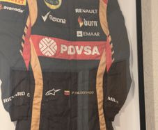 Pastor Maldonado Framed F1 Race Suit
