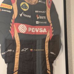 Pastor Maldonado Framed F1 Race Suit
