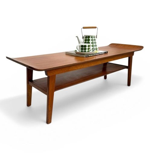 midcentury teak coffee table vintage