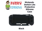 Nintendo Switch Lite Protective Silicone Rubber Gel Console Soft Case Cover Black