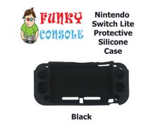 Nintendo Switch Lite Protective Silicone Rubber Gel Console Soft Case Cover Black