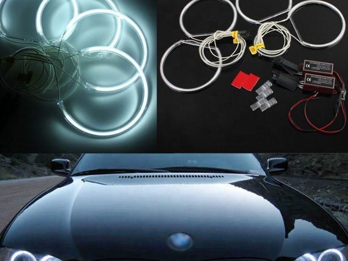 BMW 3 series E46 316i 318i 320d 323i 328i 330i 325xi 330d 1998-2005 LED Cotton Angel Eyes halo rings daytime light