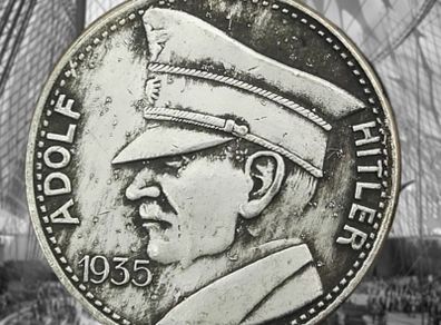1935 German 5 ReichMark coin - Adolf Hitler