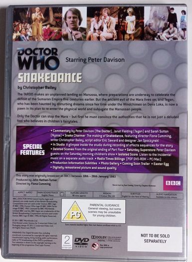 Doctor Who (Peter Davidson) [1983] Snakedance [1xDVD TV Boxset]