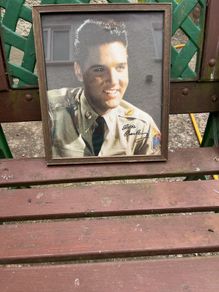 Elvis Presley  print on pulp paper.1960s . Army uniform
