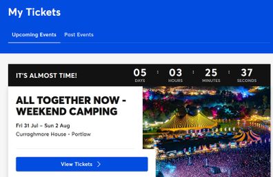 2 All Together Now Weekend Camping Tickets