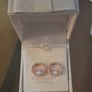 Tipperary Crystal rose gold earrings. Image 2