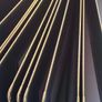Large torino  wedding square brown leather  photo album 36 x 36 cm with gold page trime edge.  Is no box Image 4