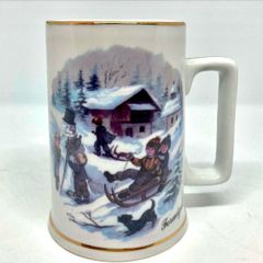 Vintage Mug / Cup Winter Scene