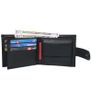 Unisex Genuine Leather Wallet RFID Blocking Bifold Wallet with Zipper & Coin Pocket Leather Wallet Image 8