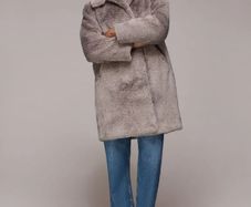 Whistles Faux Fur Coat