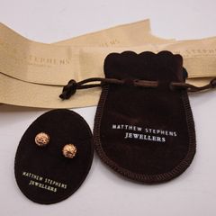 18 ct rose gold stud earrings