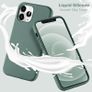 Liquid Silicone Case For iPhone 12 Pro Max Luxury Thin Soft Phone Cover New Green - FHT2IP12PMLK Image 3